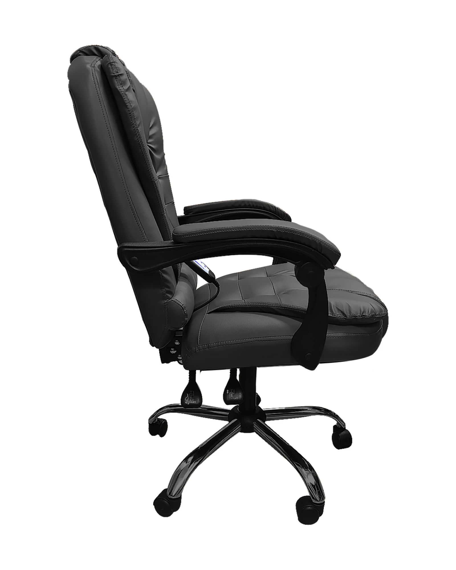 Silla Ejecutiva en cuero Lumax con 7 Puntos de Masaje Negro