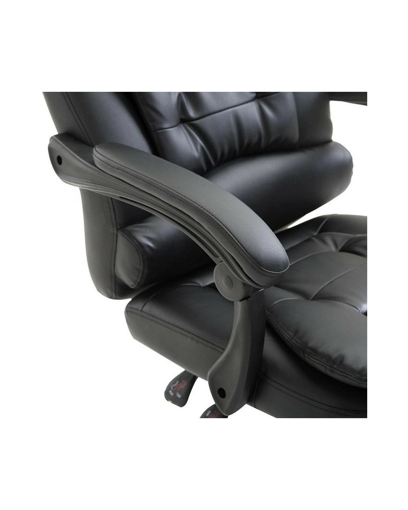 Silla Ejecutiva en cuero Lumax con 7 Puntos de Masaje Negro