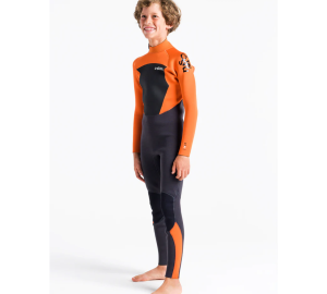 Traje de neopreno c-skins NIÑO Largo CHARCOAL/BURNT ORANGE