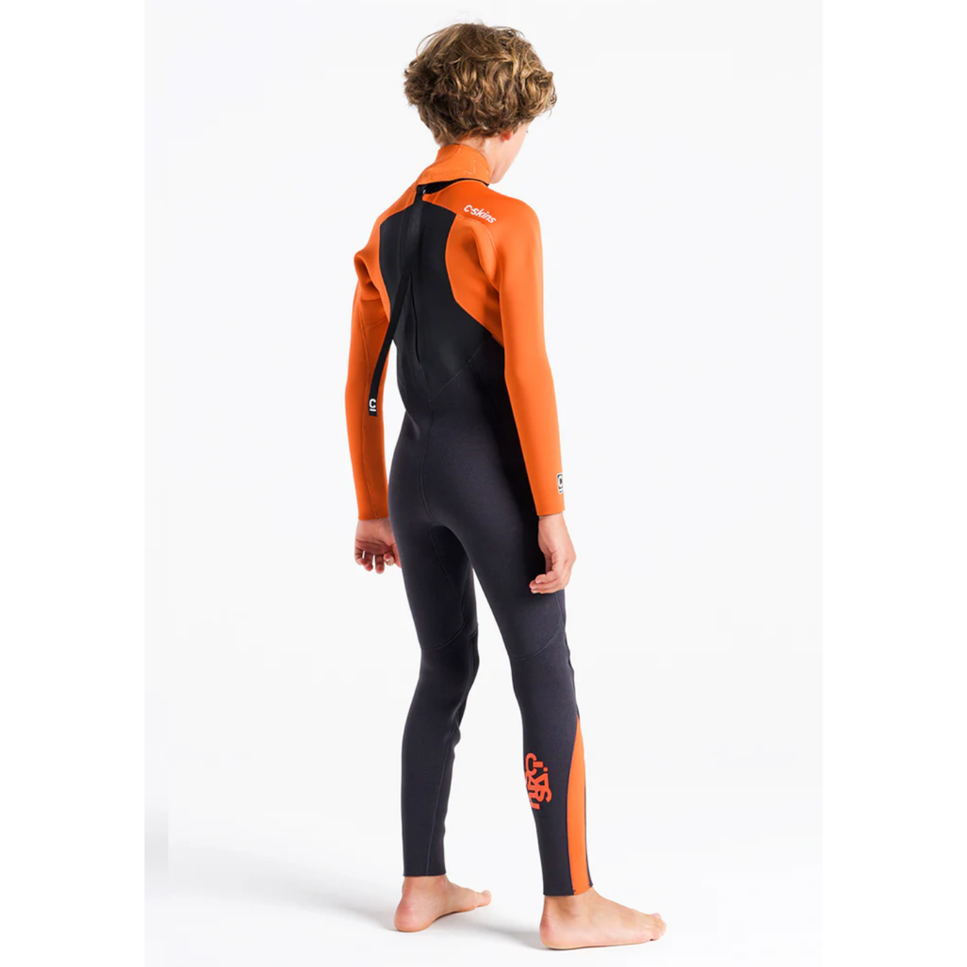 Traje de neopreno c-skins NIÑO Largo CHARCOAL/BURNT ORANGE
