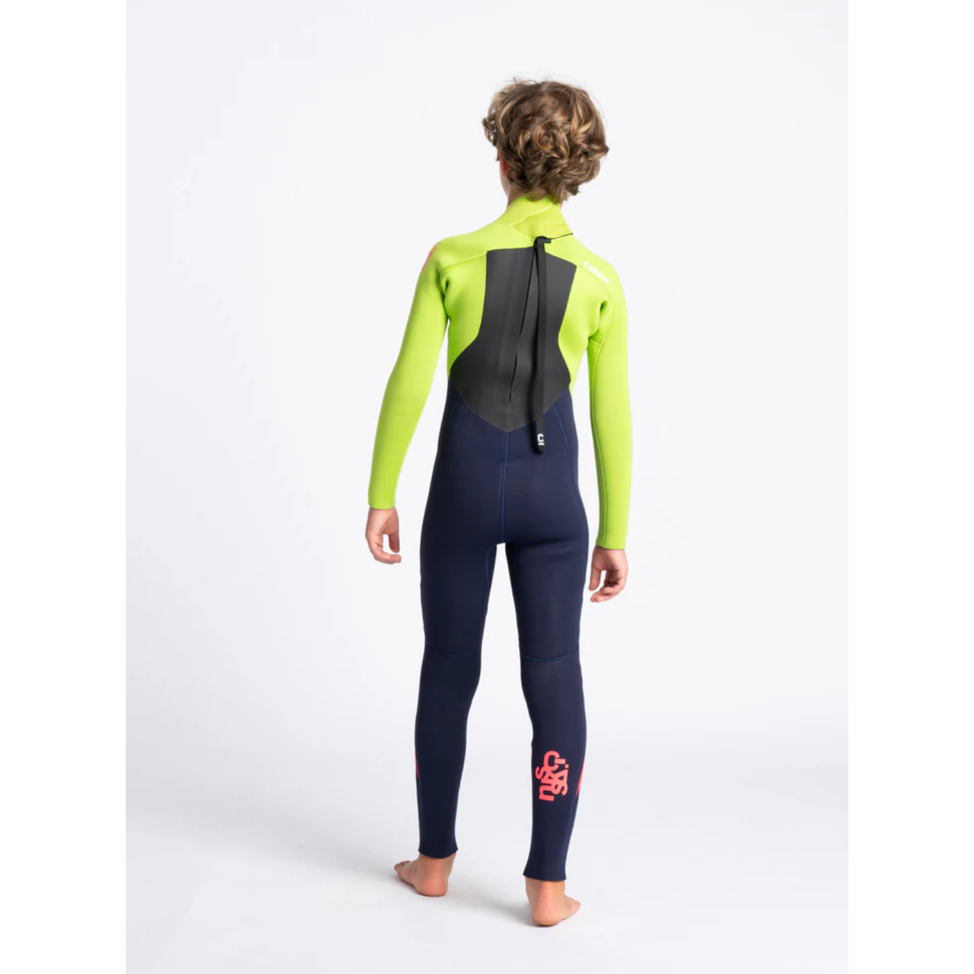 Traje de neopreno c-skins niños Largo BLUE/LIME/FLO RED/XL