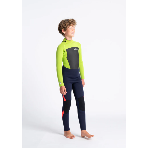 Traje de neopreno c-skins niños Largo BLUE/LIME/FLO RED/XL