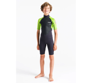 Traje de neopreno c-skins para niños BLACK/LIME/XL