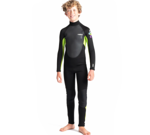 Traje de neopreno c-skins para niños Largo BLACK/LIME/XL