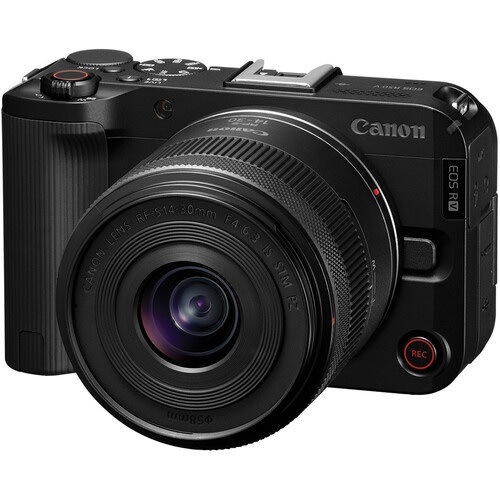 Camara Canon R50 Mirrorless lente 14-30mm Video 4K UHD 30p