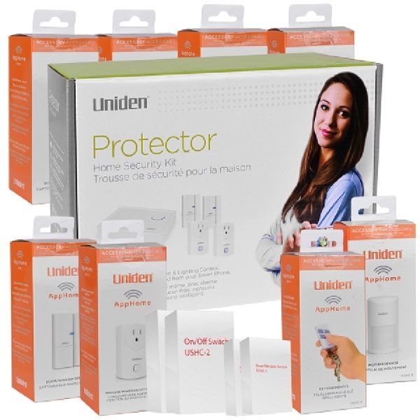 KIT Alarma Uniden Smart 6x Mag 4x Enchufe 1x Sensor 1xRemote