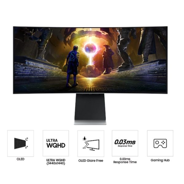 Monitor Gamer Samsung 34" oled Curvo G8 Ultrawqhd 175hz