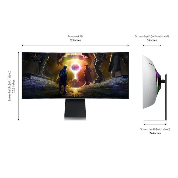Monitor Gamer Samsung 34" oled Curvo G8 Ultrawqhd 175hz