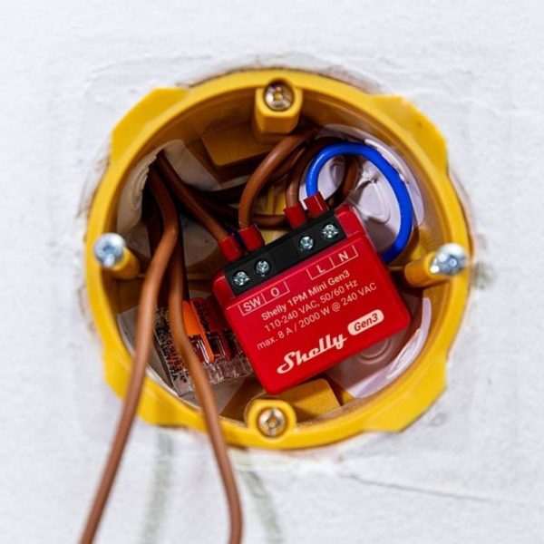 Rele Shelly Mini 1PM GEN3 Wi-fi Con medición de consumo (PM)