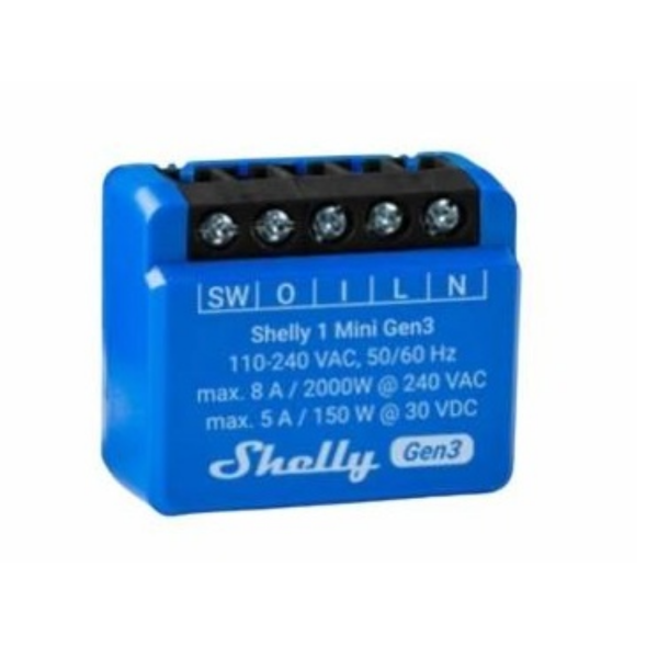 Rele Shelly Mini 1 GEN3 Wi-fi Rango hasta 30 metros