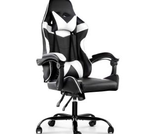 Silla Gamer Lumax Modelo Rom Super Oferta negro/blanco