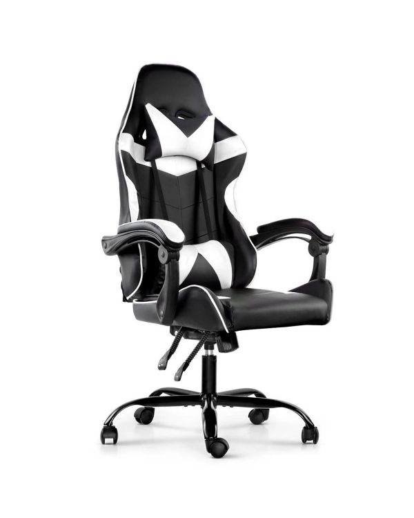 Silla Gamer Lumax Modelo Rom Super Oferta negro/blanco