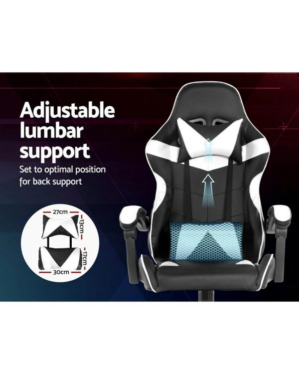 Silla Gamer Lumax Modelo Rom Super Oferta negro/blanco