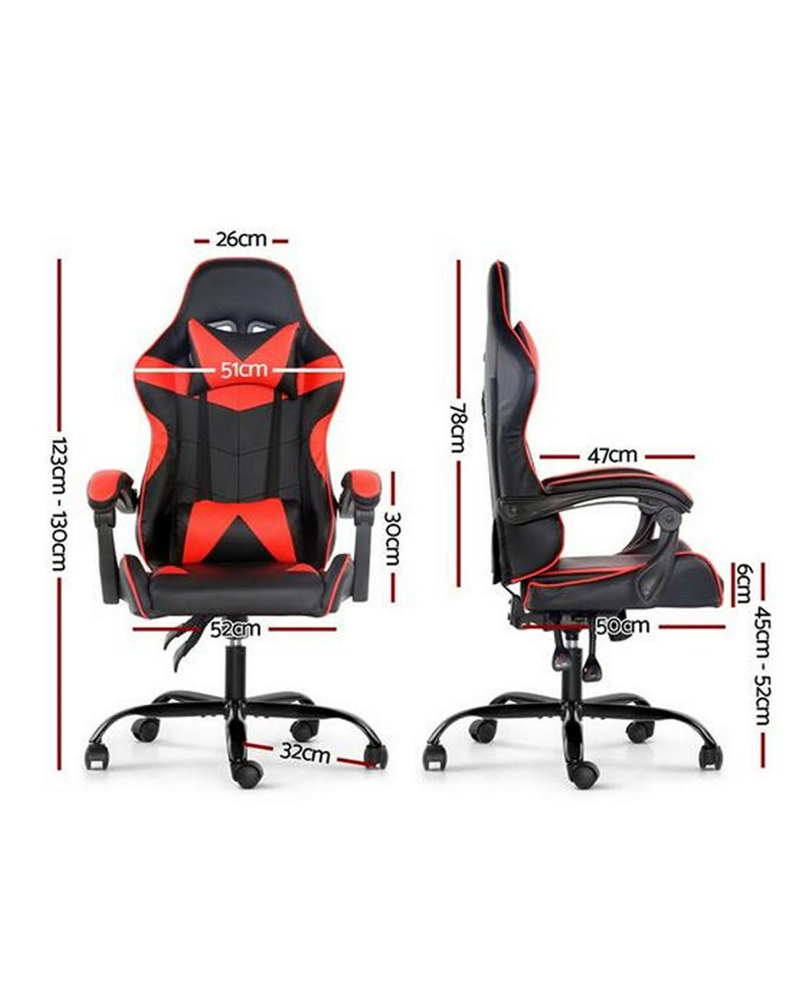 Silla Gamer Lumax Modelo Rom Super Oferta negro/rojo -Gaming Silla Gamer Lumax Modelo Rom Super Oferta negro/rojo -Gaming