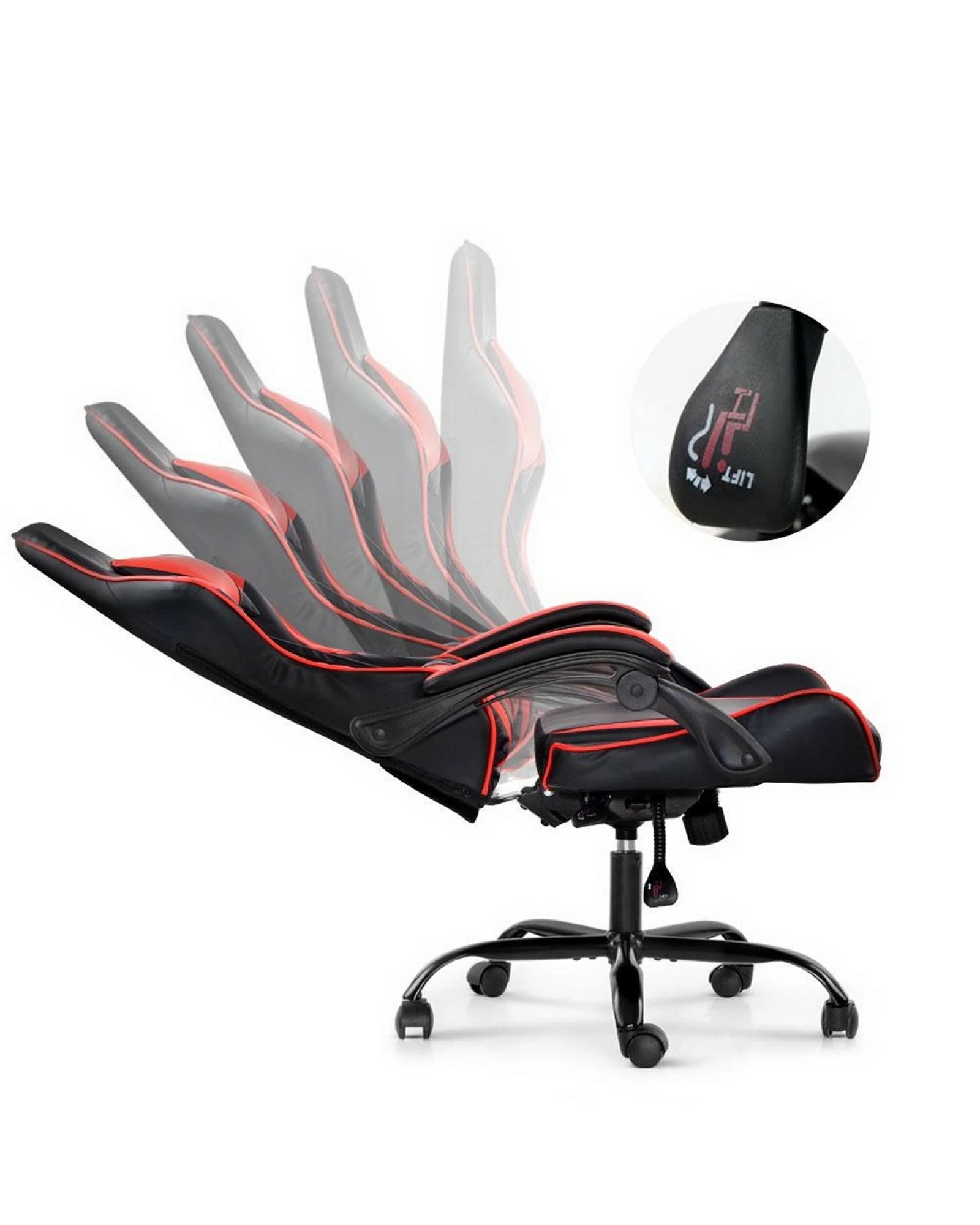 Silla Gamer Lumax Modelo Rom Super Oferta negro/rojo -Gaming Silla Gamer Lumax Modelo Rom Super Oferta negro/rojo -Gaming