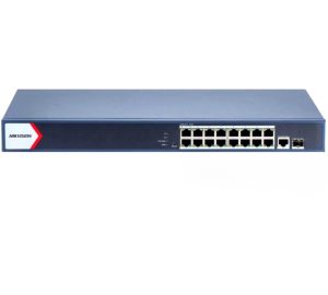 Switch PoE Hikvision PRO 16 puertos 230w admin DS-3E1518P-EI