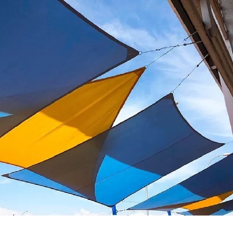 Toldo Vela p/ sombra viento y granizo c/ Uv - 3*2mts Azul Toldo Vela p/ sombra viento y granizo c/ Uv - 3*2mts Azul