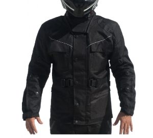 Campera para MOTO Negra con Protectores Talle L,XL,2XL,3XL