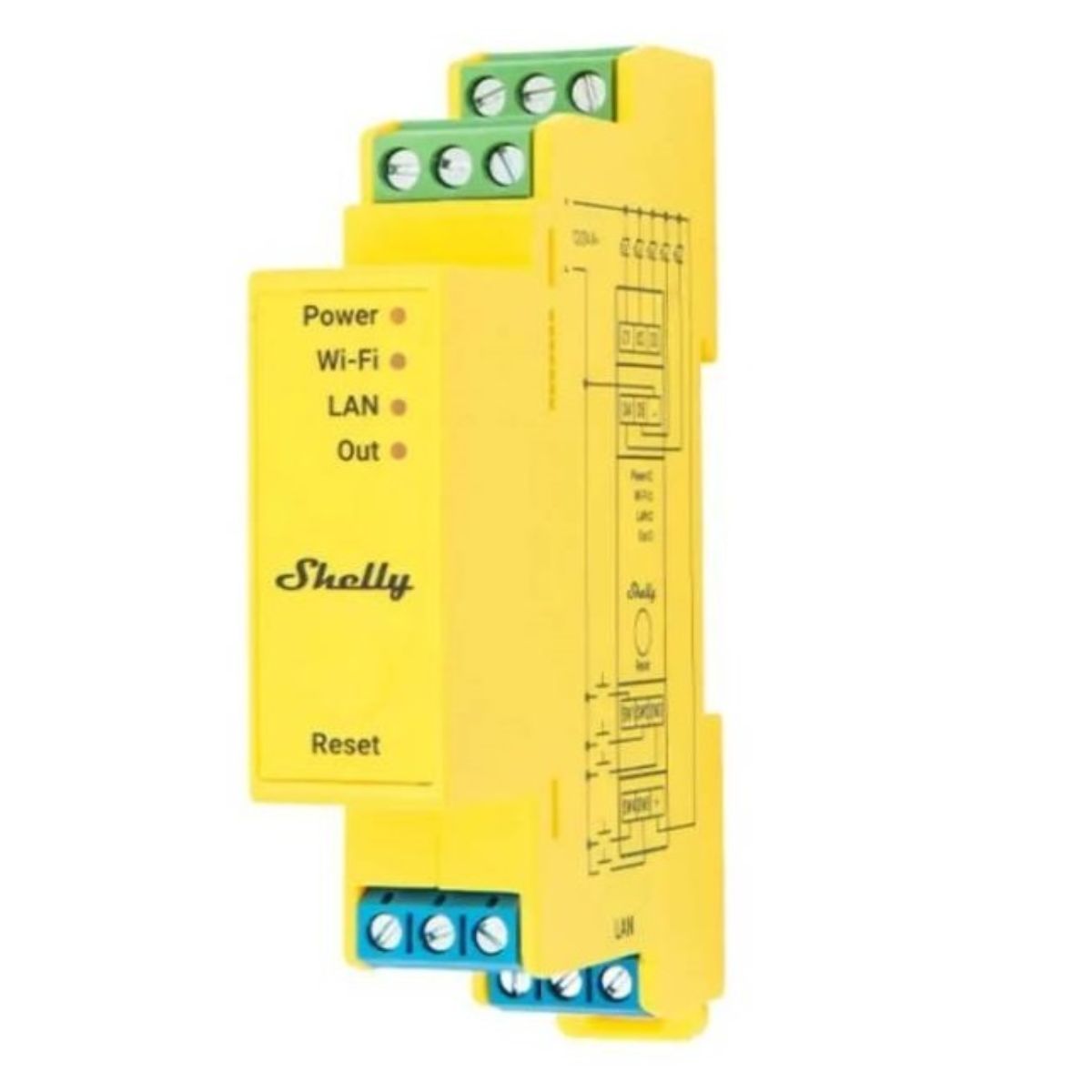 Controlador Shelly Pro RGBWW PM Wi-fi DIN LED RGBW medición Controlador Shelly Pro RGBWW PM Wi-fi DIN LED RGBW medición