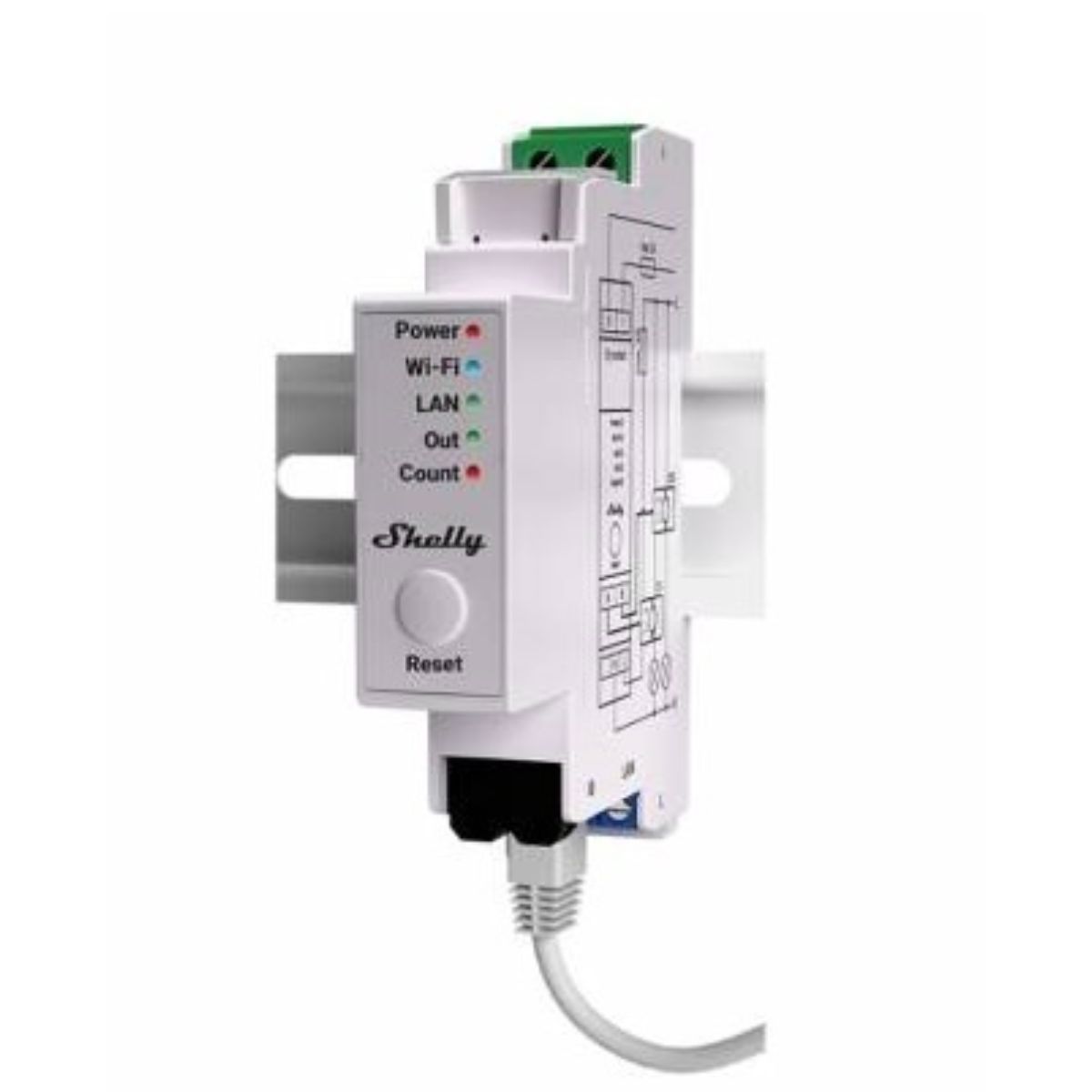 Medidor monofasico Shelly Pro EM-50 PM Wi-fi DIN Medidor monofasico Shelly Pro EM-50 PM Wi-fi DIN
