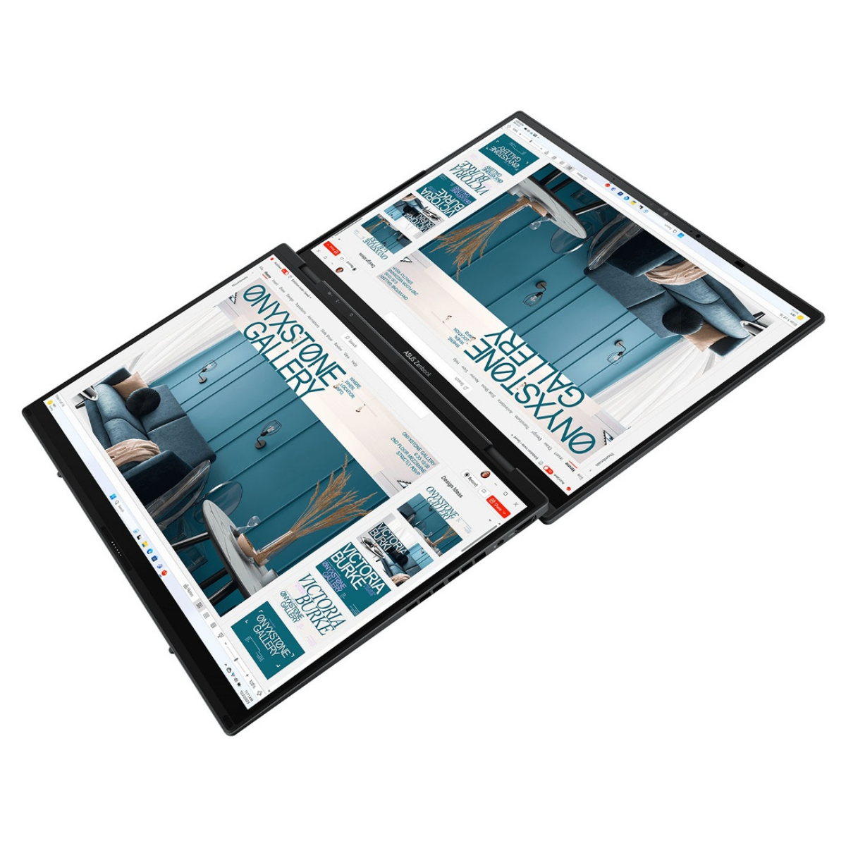 Notebook Asus Zenbook Duo UX8406CA Core Ultra 9 5.4Ghz 32GB 2TB SSD DUAL 14'' WUXGA Oled Touch