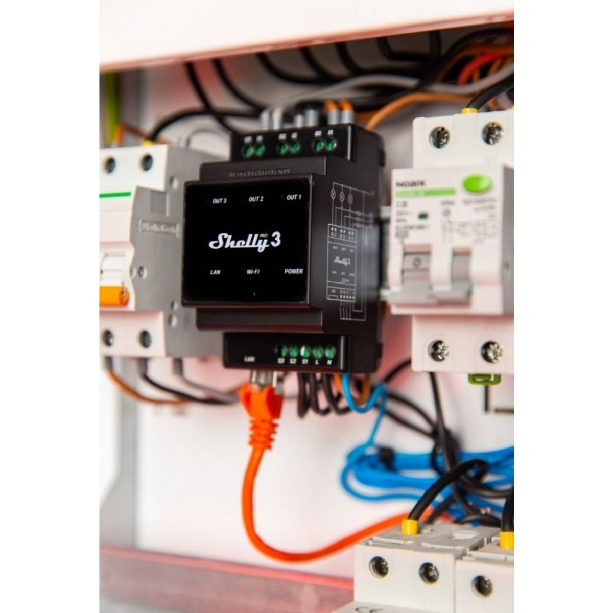 Rele Shelly Pro 3 Wi-fi DIN Triple - Relé DIN de 3 canales Rele Shelly Pro 3 Wi-fi DIN Triple - Relé DIN de 3 canales