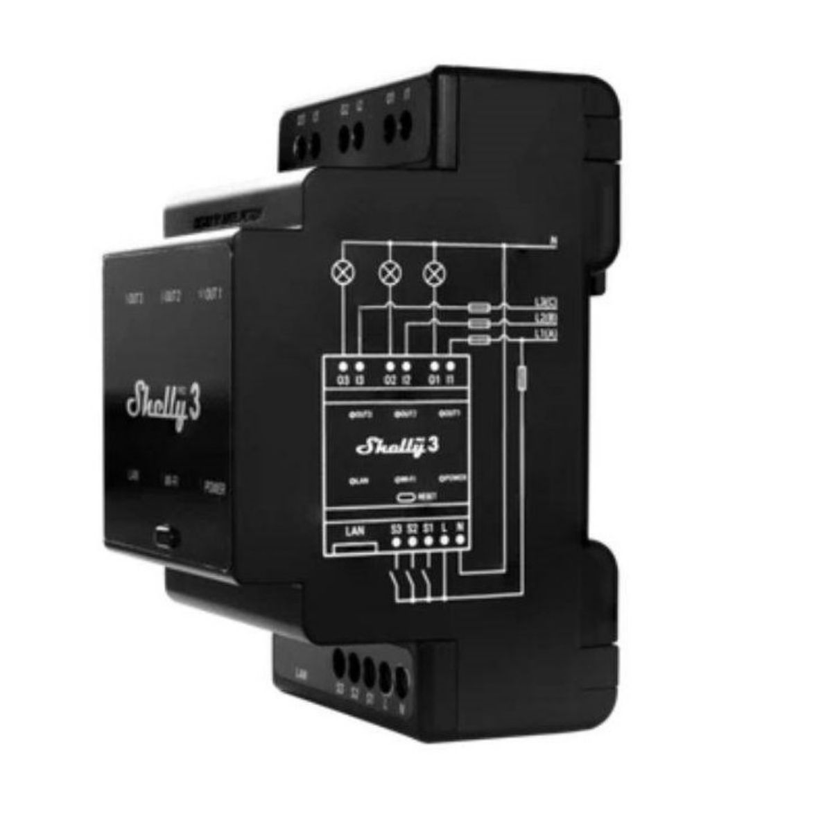 Rele Shelly Pro 3 Wi-fi DIN Triple - Relé DIN de 3 canales Rele Shelly Pro 3 Wi-fi DIN Triple - Relé DIN de 3 canales