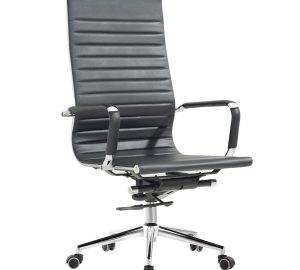Silla de Escritorio Ejecutivo Minimalista A119 Cuerina Negro