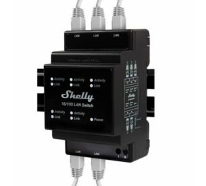 Switch LAN Shelly 5 puertos RJ-45 DIN
