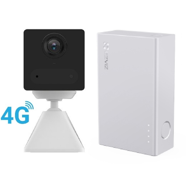 Camara 4G Ezviz CB2 2K 3MP blanca PowerBank Vision Nocturna