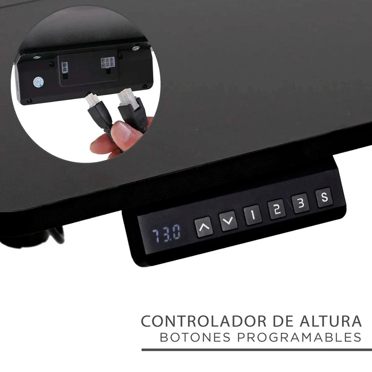 Copia - Escritorio Eléctrico Gamer Ergonómico Con Altura Ajustable - NEGRO
