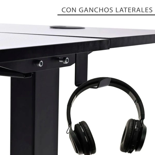 Escritorio Eléctrico Gamer Ergonómico Altura Ajustable NEGRO