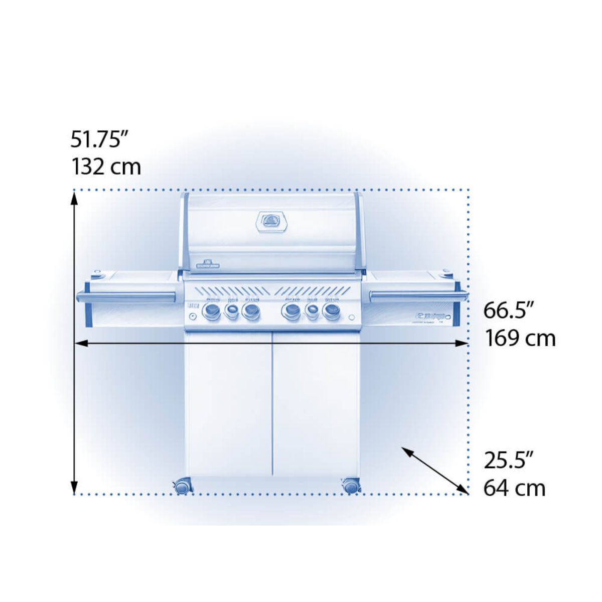 Parrilla Barbacoa Napoleon PRESTIGE PRO 500 RSIB 4 Quemador
