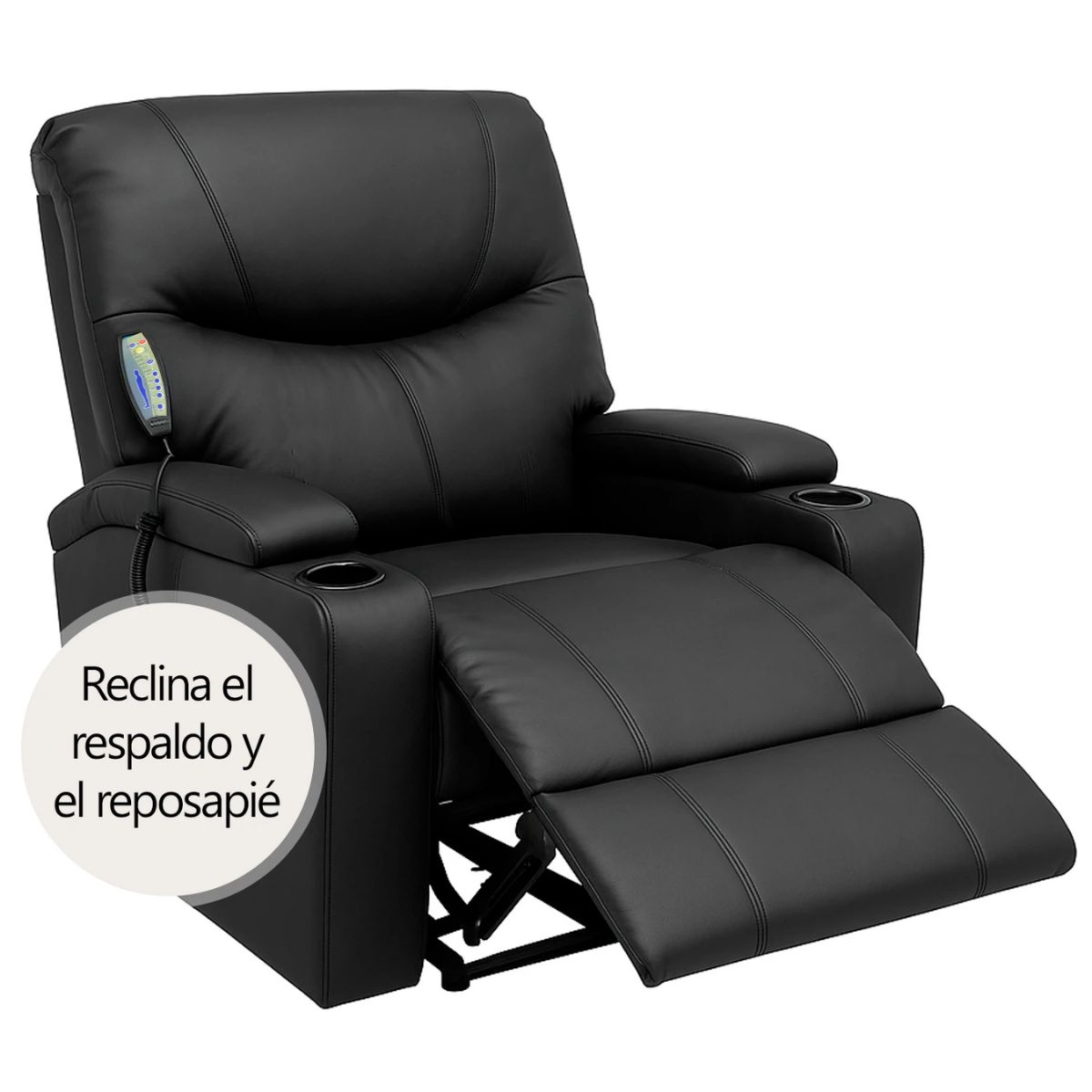 Sillón Masajeador Eléctrico Reclinable Con Control Remoto