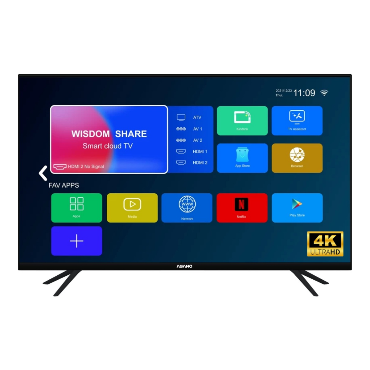 TV LED Asano 55'' 4K sin bordes SMART 55D1 4K Frameless TV LED Asano 55'' 4K sin bordes SMART 55D1 4K Frameless