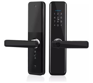 Cerradura Inteligente Huella Digital Clave Wifi Smart App Color Negro