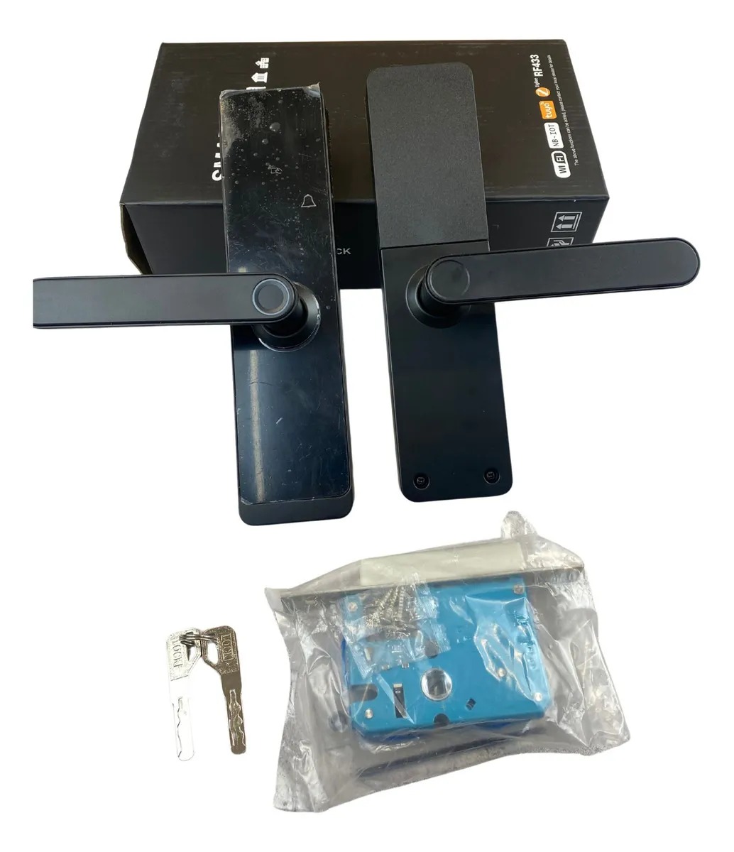 Cerradura Inteligente Huella Digital Clave Wifi Smart App Color Negro Cerradura Inteligente Huella Digital Clave Wifi Smart App Color Negro