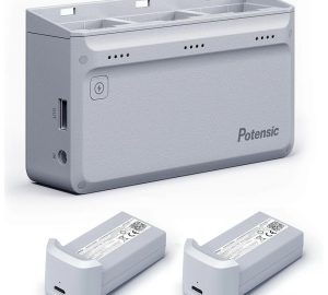 Estación de carga + 2 baterías para Dron Potensic Atom