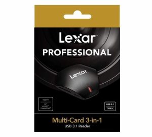 Lector Lexar Multi-Card 3 en 1 SD/microSD USB 3.1 RW500