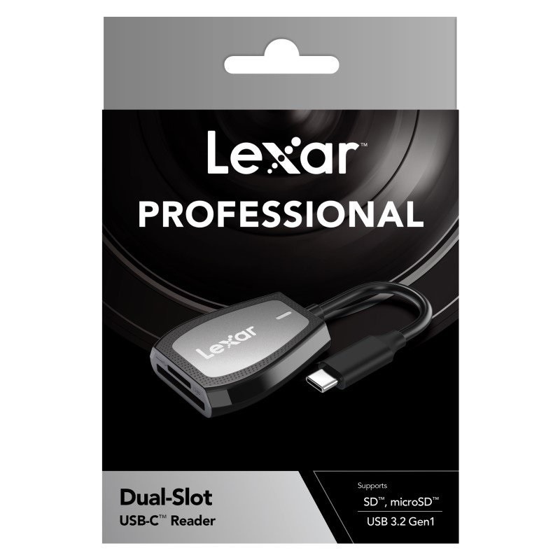 Lector Lexar SD/MicroSD RW470 - Conectividad USB-C 3.2