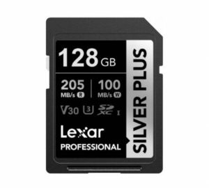 Memoria SDXC Lexar Pro 128GB Silver Plus - hasta 205 MB/s