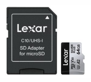 Memoria microSDXC Lexar Pro 64GB Silver Plus - 205 MB/s