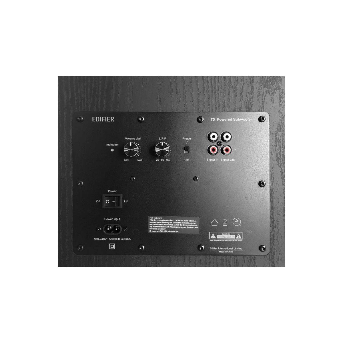 Parlantes Edifier T5 8" para Bajso sin distorsiones Negro Parlantes Edifier T5 8" para Bajso sin distorsiones Negro