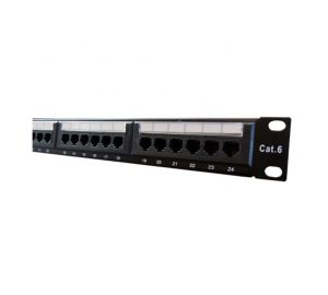 Patchera 24 Puertos CAT 6E para Rack