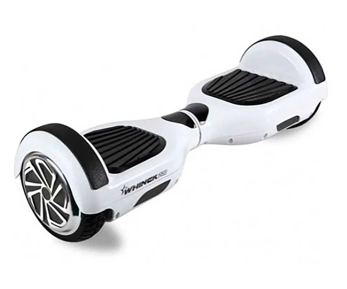 Patineta Eléctrica Hoverboard Bluetooth c/Rodilleras Blanco