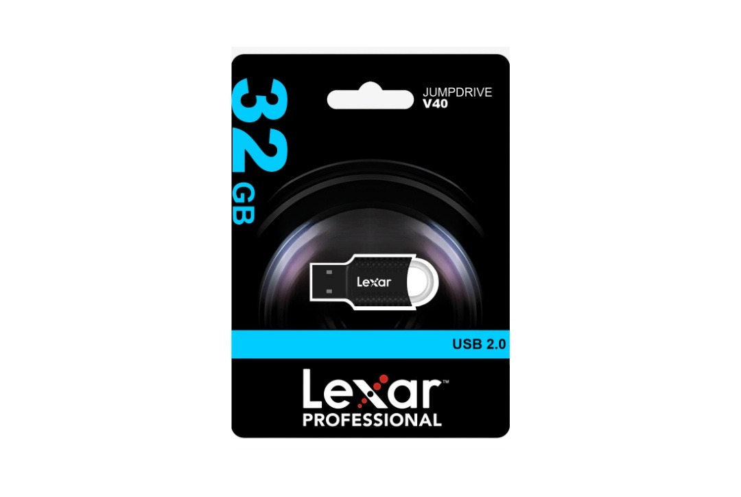 Pendrive Lexar V40 32GB USB 2.0- Diseño ultra compacto