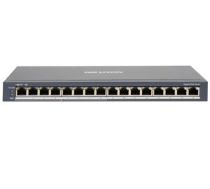 Switch PoE Hikvision 16 puertos gigabit 110W - DS-3E0516P-O