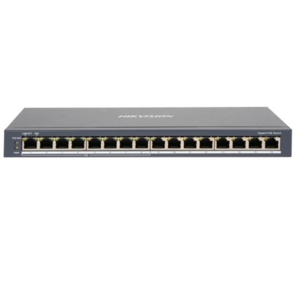 Switch PoE Hikvision 16 puertos gigabit 110W - DS-3E0516P-O