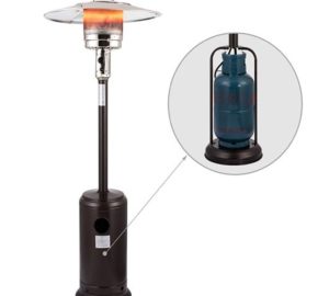 Copia - Calefactor Exterior de Gas con Regulador de Llama BLACK