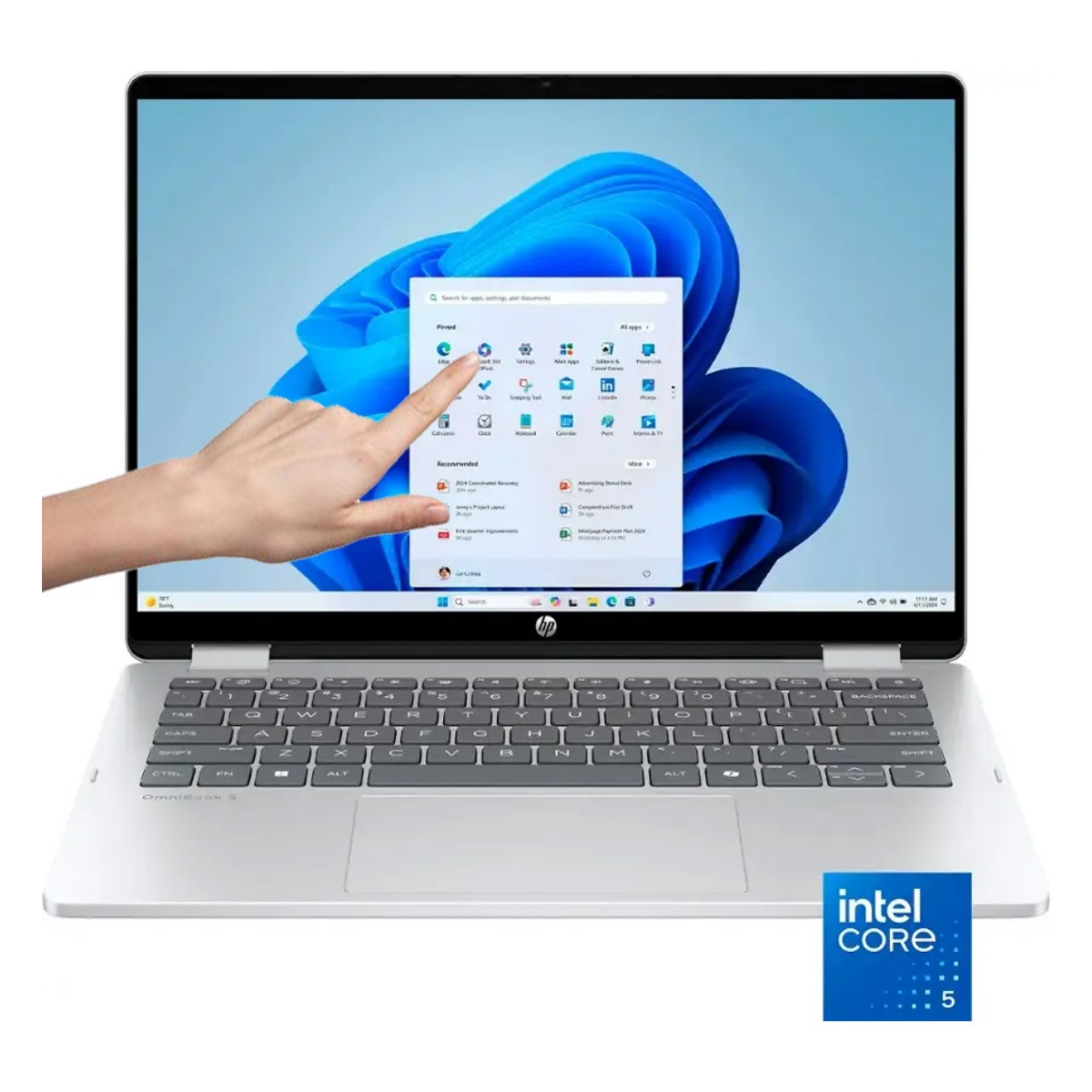 Copia - Notebook Convertible HP OmniBook 5 Flip Core 5 120U 5.0Ghz 8GB 512GB SSD 14" FHD+ Touch